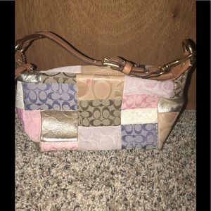Coach Spring Patchwork Small Hand Bag
